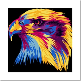 Eagle illustration Posters and Art